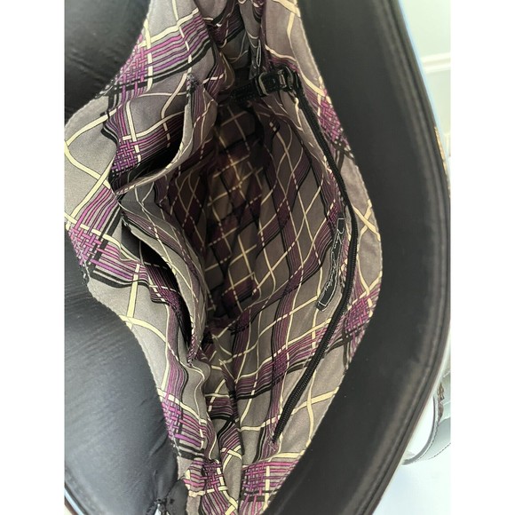 Vera Bradley Black Quilted Shoulder Tote Hand Bag - Picture 16 of 16